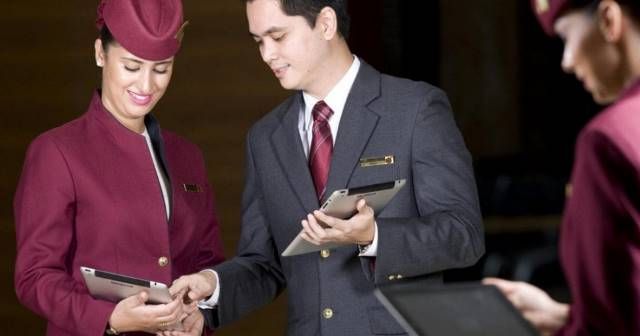 Qatar Airways flight attendant and cabin crew recruitment photos for US candidates